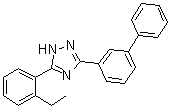 3-[1,1'-Biphenyl]-3-yl-5-(2-ethylphenyl)-1H-1,2,4-triazole molecular structure (CAS 85681-51-2)