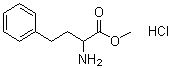 structure of CAS# 85808-33-9, DL-Homophenylalanine methyl ester hydrochloride;(±)-2-Amino-4-phenylbutyric acid methyl ester hydrochloride; 2-Amino-4-phenylbutyric acid methyl ester hydrochloride