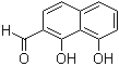 structure of CAS# 858457-19-9, 1,8-Dihydroxy-2-naphthaldehyde;2-Formyl-1,8-naphthalenediol; YZ 3750