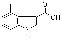 structure of CAS# 858515-65-8, 4-Methyl-1H-indole-3-carboxylic acid
