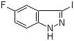 结构式 CAS# 858629-06-8, 5-氟-3-碘-1H-吲唑