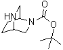 structure of CAS# 858671-91-7, tert-Butyl 2,5-diazabicyclo[2.2.2]octane-2-carboxylate
