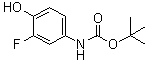 structure of CAS# 859537-27-2, 4-(tert-Butoxycarbonylamino)-2-fluorophenol