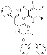 结构式 CAS# 86069-87-6, N-[芴甲氧羰基]-L-色氨酸五氟苯基酯