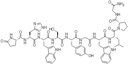 结构式 CAS# 86073-88-3, 鲑鱼促性腺激素释放激素