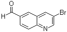 结构式 CAS# 860757-84-2, 3-溴-6-喹啉甲醛