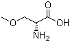 structure of CAS# 86118-11-8, (R)-2-Amino-3-methoxylpropanoic acid;D-O-Methylserine