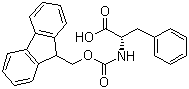 结构式 CAS# 86123-10-6, Fmoc-D-苯丙氨酸; 芴甲氧羰基-D-苯丙氨酸