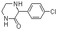 structure of CAS# 86147-28-6, 3-(4-Chlorophenyl)-2-piperazinone;3-(p-chlorophenyl)-2-Piperazinone