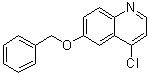 structure of CAS# 863786-01-0, 6-Benzyloxy-4-chloroquinoline;4-Chloro-6-(phenylmethoxy)quinoline