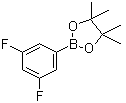 结构式 CAS# 863868-36-4, 3,5-二氟苯硼酸频哪醇酯