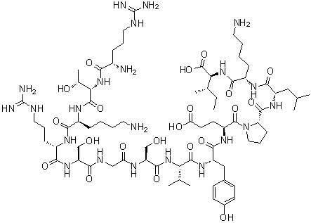 结构式 CAS# 86555-35-3, Malantide