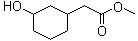 structure of CAS# 86576-86-5, 3-Hydroxycyclohexaneacetic acid methyl ester