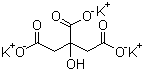 Potassium citrate molecular structure (CAS 866-84-2)