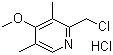 2-Chloromethyl-4-methoxy-3,5-dimethylpyridine hydrochloride molecular structure (CAS 86604-75-3)