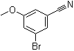 结构式 CAS# 867366-91-4, 3-溴-5-甲氧基苯甲腈