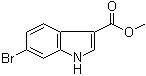 structure of CAS# 868656-97-7, 6-Bromo-1H-indole-3-carboxylic acid methyl ester