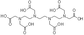 Triethylenetetraminehexaacetic acid molecular structure (CAS 869-52-3)