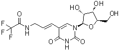 结构式 CAS# 869222-68-4, 5-[(1E)-3-[(三氟乙酰基)氨基]-1-丙烯基]尿苷