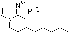 structure of CAS# 869578-59-6, 1-Octyl-2,3-dimethylimidazolium hexafluorophosphate;1,2-Dimethyl-3-octyl-1H-imidazolium hexafluorophosphate