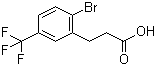 结构式 CAS# 869725-56-4, 2-溴-5-(三氟甲基)苯丙酸
