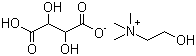 Choline bitartrate molecular structure (CAS 87-67-2)