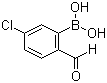 结构式 CAS# 870238-36-1, 5-氯-2-甲酰基苯硼酸