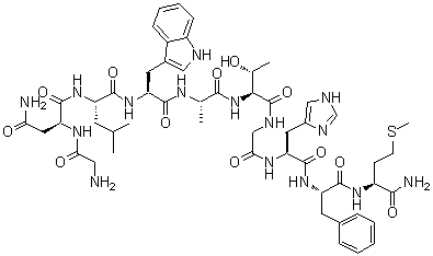 structure of CAS# 87096-84-2, Porcine neuromedin B;Neuromedin B (pig spinal cord); Pig neuromedin B