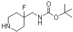结构式 CAS# 871022-62-7, 4-[(叔丁氧羰基氨基)甲基]-4-氟哌啶