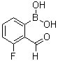 结构式 CAS# 871126-15-7, (3-氟-2-甲酰基苯基)硼酸
