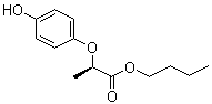 结构式 CAS# 87129-32-6, 2-(2R)-(4-羟基苯氧基)丙酸丁酯
