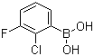 structure of CAS# 871329-52-1, 2-Chloro-3-fluorophenylboronic acid;(2-Chloro-3-fluorophenyl)boronic acid