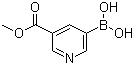 结构式 CAS# 871329-53-2, 5-(甲氧羰基)吡啶-3-硼酸