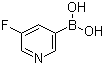 结构式 CAS# 872041-86-6, 5-氟-3-吡啶硼酸