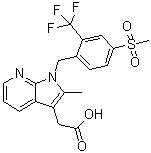 结构式 CAS# 872365-14-5, Fevipiprant