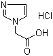 structure of CAS# 87266-37-3, 1H-Imidazole-1-acetic acid hydrochloride;Imidazol-1-ylacetic acid hydrochloride