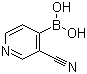 structure of CAS# 874290-89-8, 3-Cyanopyridine-4-boronic acid