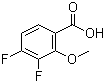 结构式 CAS# 875664-52-1, 3,4-二氟-2-甲氧基苯甲酸
