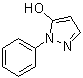 结构式 CAS# 876-93-7, 1-苯基-1H-吡唑-5-醇
