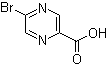 structure of CAS# 876161-05-6, 5-Bromo-2-pyrazinecarboxylic acid