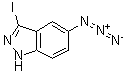structure of CAS# 876365-97-8, 5-Azido-3-iodo-1H-indazole