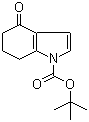 结构式 CAS# 877170-76-8, 4-氧代-4,5,6,7-四氢-1H-吲哚-1-羧酸叔丁酯