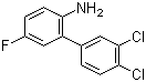 结构式 CAS# 877179-04-9, 2-氨基-5-氟-3',4'-二氯联苯