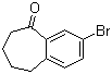 structure of CAS# 87779-78-0, 3-Bromo-6,7,8,9-tetrahydro-5H-benzocyclohepten-5-one;3-Bromo-6,7,8,9-tetrahydrobenzocyclohepten-5-one