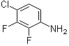 结构式 CAS# 878285-12-2, 4-氯-2,3-二氟苯胺