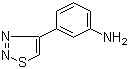 structure of CAS# 878437-57-1, 3-(1,2,3-Thiadiazol-4-yl)benzenamine