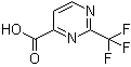 结构式 CAS# 878742-59-7, 2-(三氟甲基)嘧啶-4-羧酸