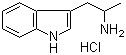 3-(2-Aminopropyl)indole monohydrochloride molecular structure (CAS 879-36-7)