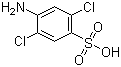 结构式 CAS# 88-50-6, 4-氨基-2,5-二氯苯磺酸; 2,5-二氯苯胺-4-磺酸