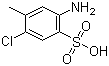 2-Amino-5-chloro-4-methylbenzenesulfonic acid molecular structure (CAS 88-53-9)